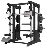MÁQUINA SMITH CON DOBLE POLEA + RACK + 200KG DE PLACAS